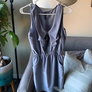 Poof Courture blue gray dress size S